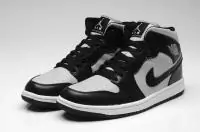 new nike air jordan 1 chaussures homme classique for sale gris noir